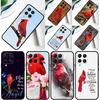 Cardinal Red Bird Cover For Samsung Galaxy M20 M30s M33 M13 M23 M53 M15 M55 M31 M51 M14 M34 M54 M32 M52 Case