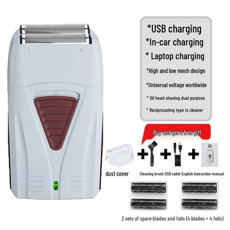 Men's USB Rechargeable Electric Shaver - Super Clean, Waterproof, Beard Trimmer