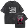 Rapper Ed Sheeran Loop Tour 2026 Vintage Washed T Shirt Mens Gothic Fashion Short Sleeve Tshirts Man Hip Hop Pop Clothing Tees
