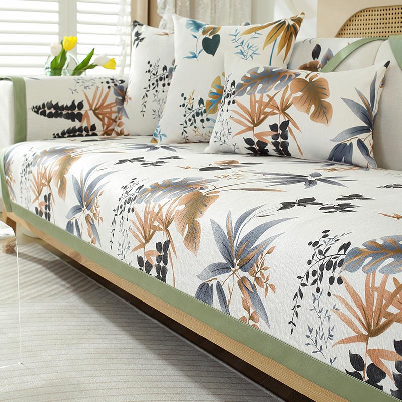 Чехлы для диванов из синели и жаккарда для гостиной — фото 3