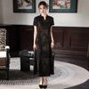 Elegant Slim-FitQipao Dress Women 2026 Chinese-Inspired Long Sleeveless Maxi With Stand Collar