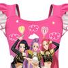 Kids Girls Anime Cartoon K-Pop Rumi Zoey Mira Print Ruffle Sleeveless One-piece Swimsuit Swimwear