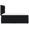 Box Spring Bed with Mattress Black 140 X 190 Cm Fabric