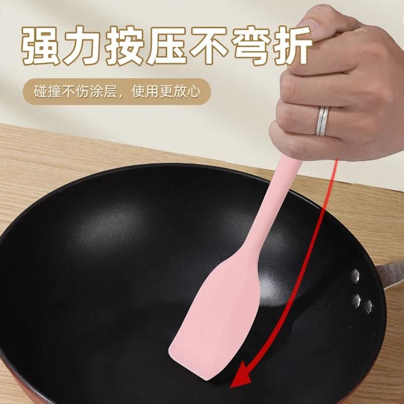 Food Grade Silicone Flexible Spatula Set of 2 for Baking, Scraping, Mixing BPA Free Nonstick Cooking Seamless & Dishwasher Safe