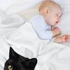 Black Cat Throw Blanket Sleeping Bag Decorative Sofas Baby Personalized Gift Blankets
