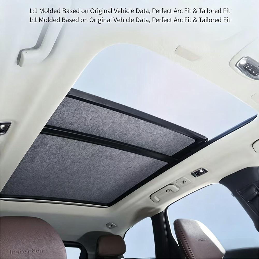 Car Sunroof Insulation Roof Visor For Volkswagen VW Tiguan 5N 2010~2017 16 Anti-UV Electrostatic Adsorption Sky Curtain Sunshade