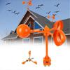 Garden Vegetable Patch Ultrasonic Solar Bird Repeller 360 Degree Rotating Reflector Bird Repeller Windmill Device