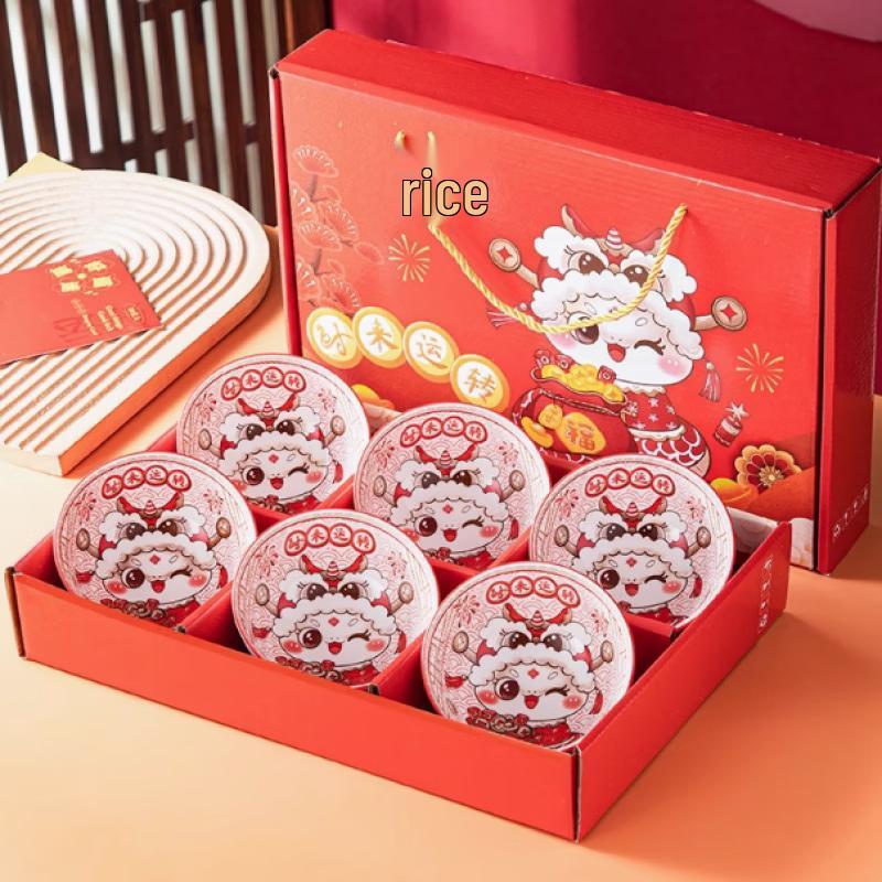 Yuzhu Xun Ceramic Bowl & Chopstick Gift Set - Snake Theme