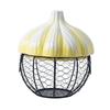 Kitchen Supplies Ceramic Holder Fruit Basket for Garlic Ginger Egg Storage Basket Farmhouse Decor