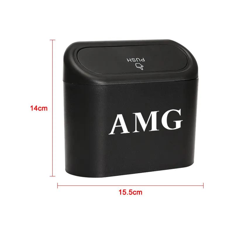 AABIG1 Car Sorting Bracket Box Storage Garbage Bin Stickers For Mercedes Benz A200 A180 W177 CLA GLA AMG A C CLS Class Car Accessories