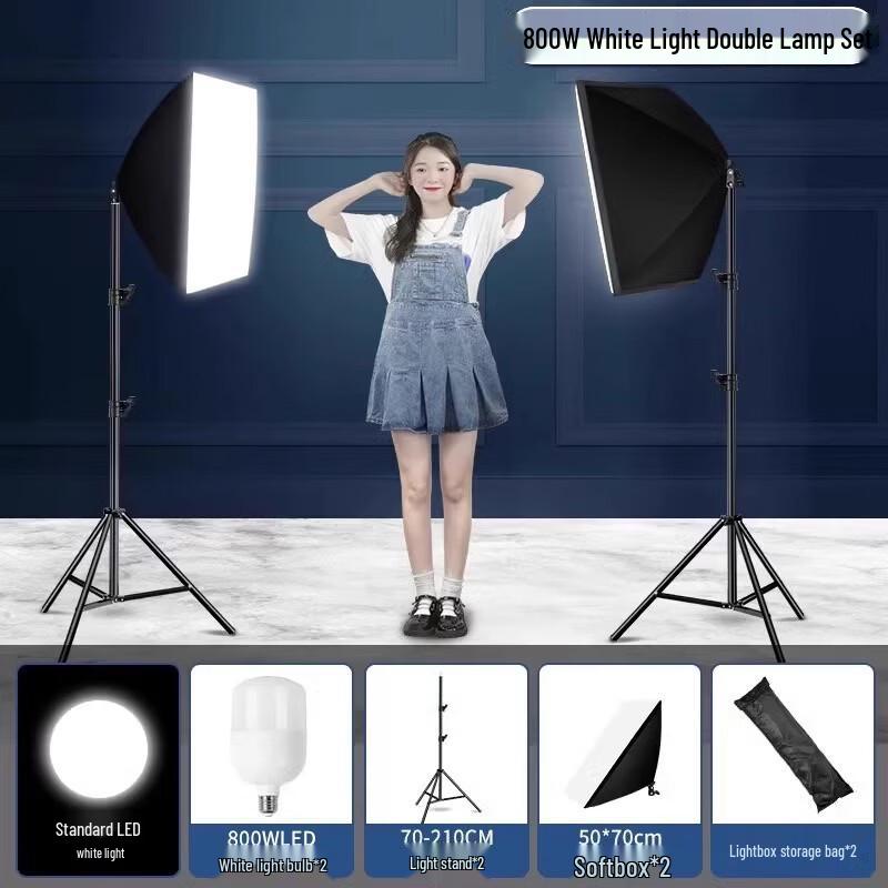 Zhiyao Future Live Stream Photography Fill Light  Softbox Kit 800W White Light