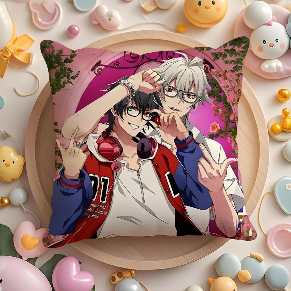 H-Hypnosis Mic cartoon Cushion Cover Home & Car Multi-Scene Pillow Cover - Reversible, Soft & Durable for Daily Use