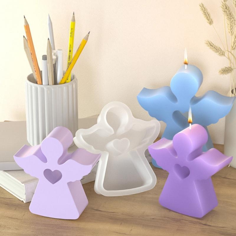Quality Silicone Mould Easter Cherub Design Perfect For Crafting Scented Candle Highly Temperature Resistance Mould