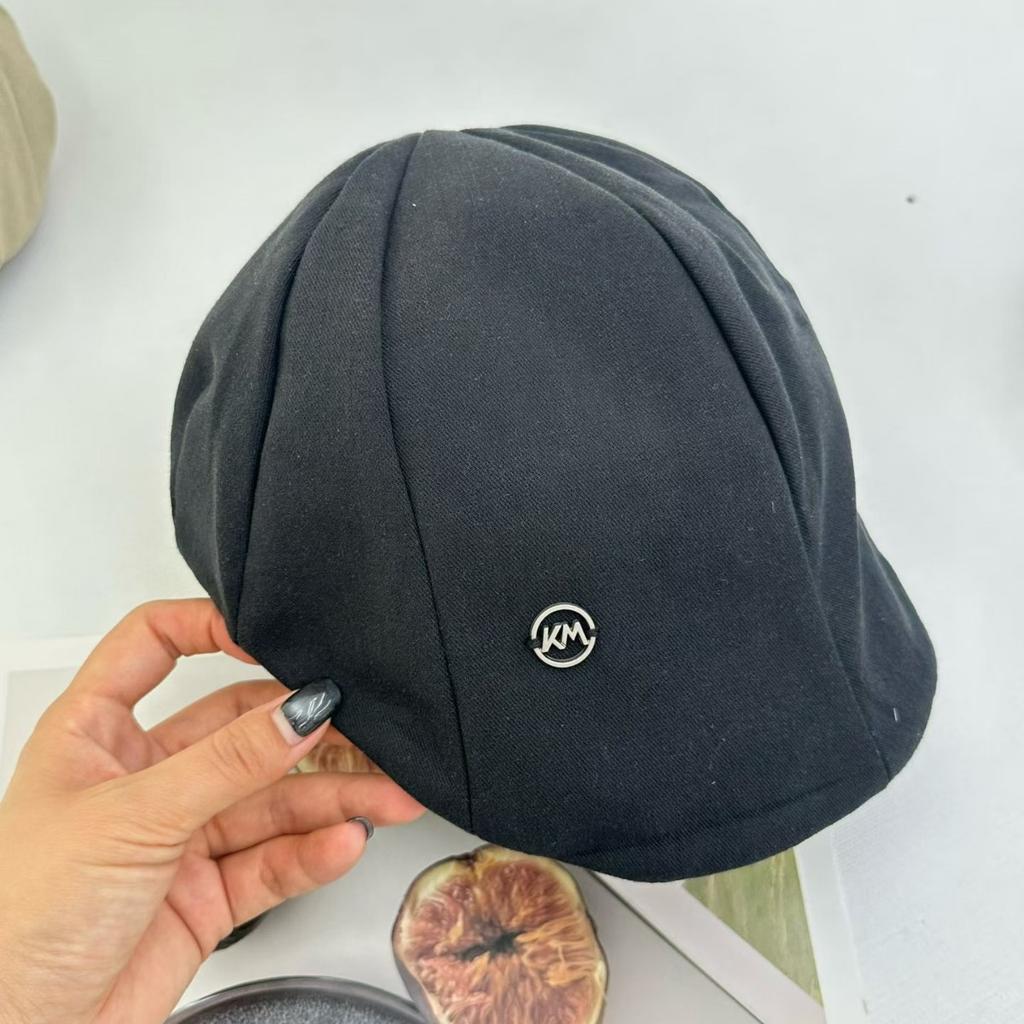 Literary cotton and linen forward hat retro versatile beret children's summer thin breathable newsboy hat painter hat