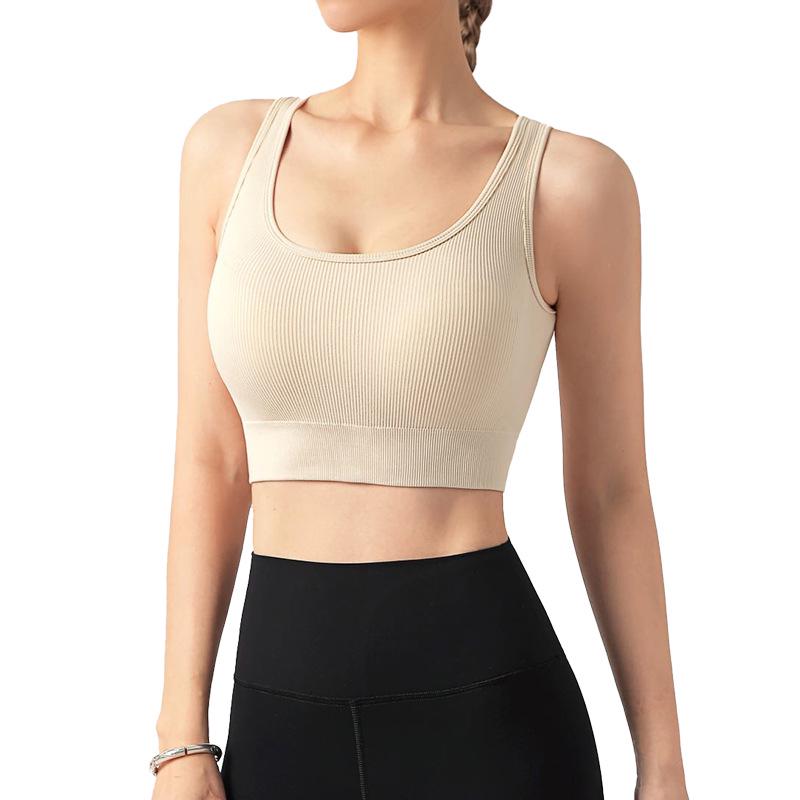 Yuka Lian Women's Shockproof One-Piece Cross-Border Yoga Vest & Fitness Bra