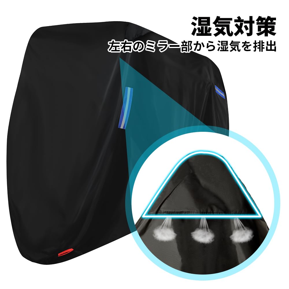 Bike Cover, Pressure Pressure Resistance 7.7 Ft (20,000 Mm) H2O, Compatible with All