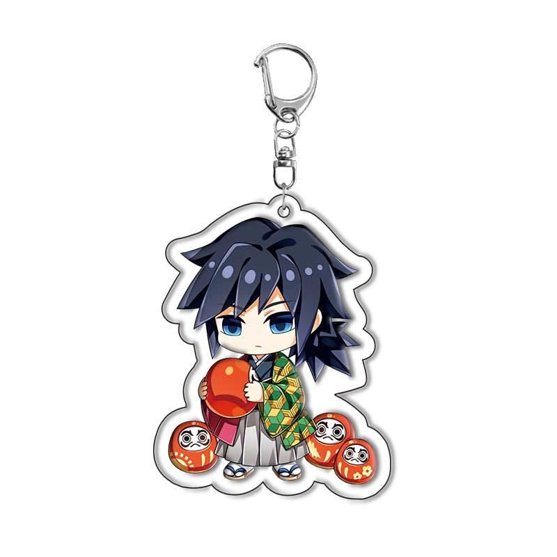 Anime Acrylic Keychain Y2k Cartoon Character Pendant Keyring Cosplay Gifts
