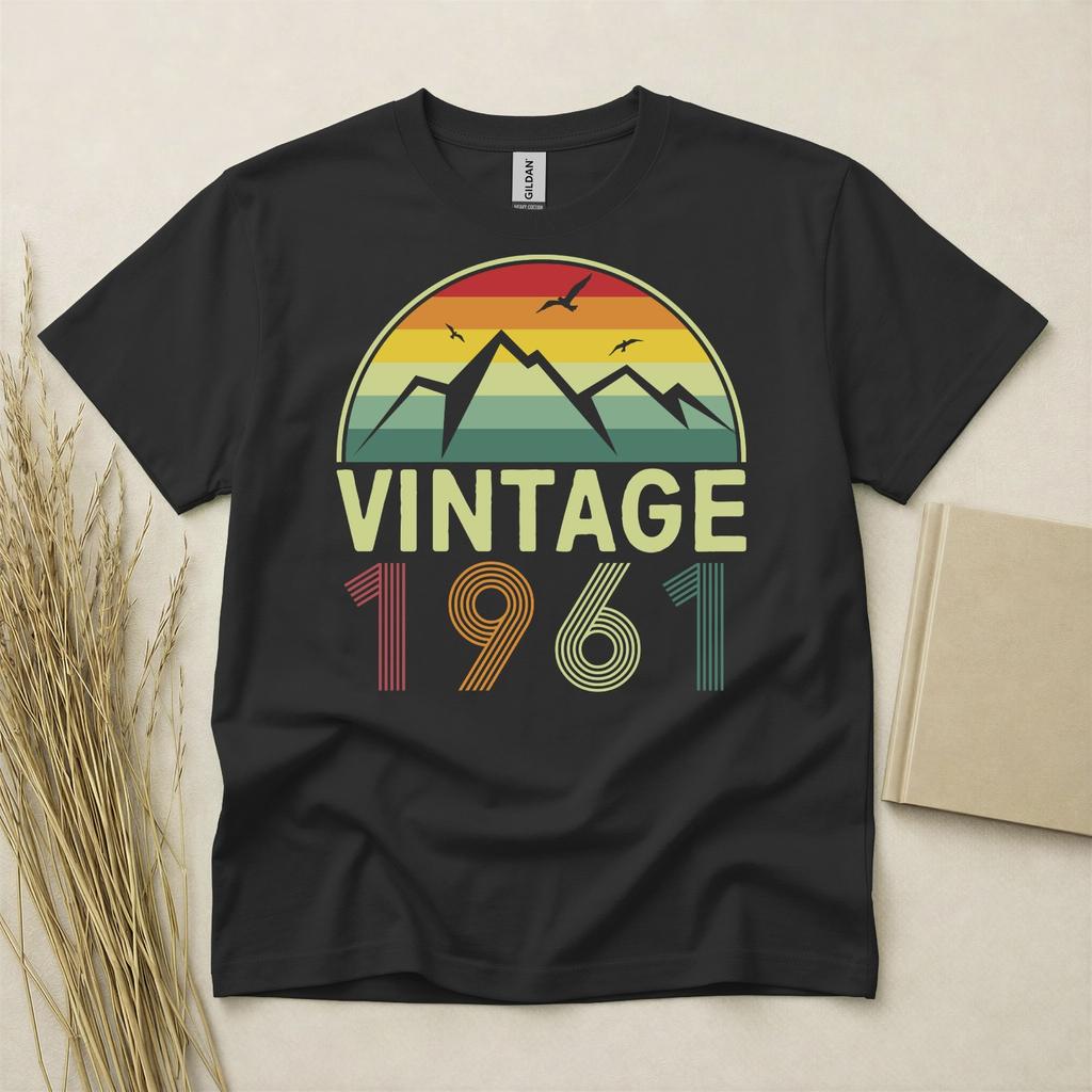 65th Birthday TShirt Born In 1961 65 Years Old Gifts 65th Birthday Present Retro