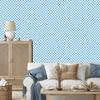 Azure Checkerboard Wallpaper, Subtle Detail for Living Room and Bedroom 50x1000