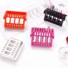 Yousheng Manicure Drill Bits Stand Multi-grid Design Height Adjustable High Durability Dustproof 16 Slots Nail Drill Bit Brush Storage Holder