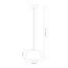 Vaso 1 Amber 4W Hanging Lamp