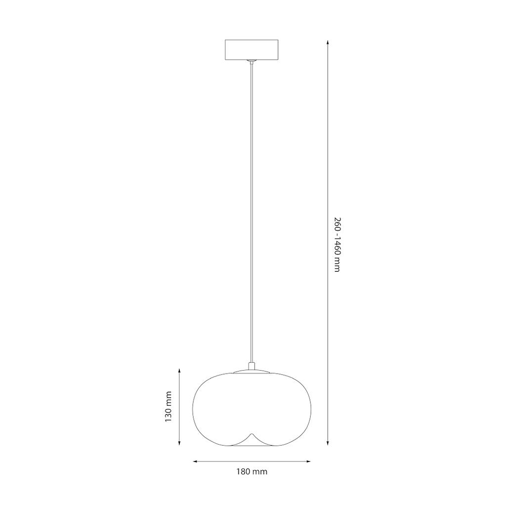 Vaso 1 Amber 4W Hanging Lamp