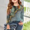 Girls Long Sleeve T Shirts Kids Fall Tops Crewneck Printed Basic Tees