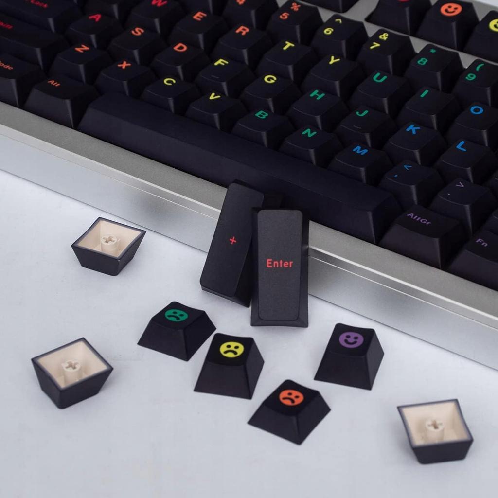 Keycaps for Mechanical Keyboard PBT Profile Cherry 129pcs GMK Midnight