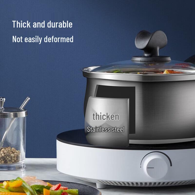 COOKER KING 16cm 304 Stainless Steel Milk Pot with Steamer