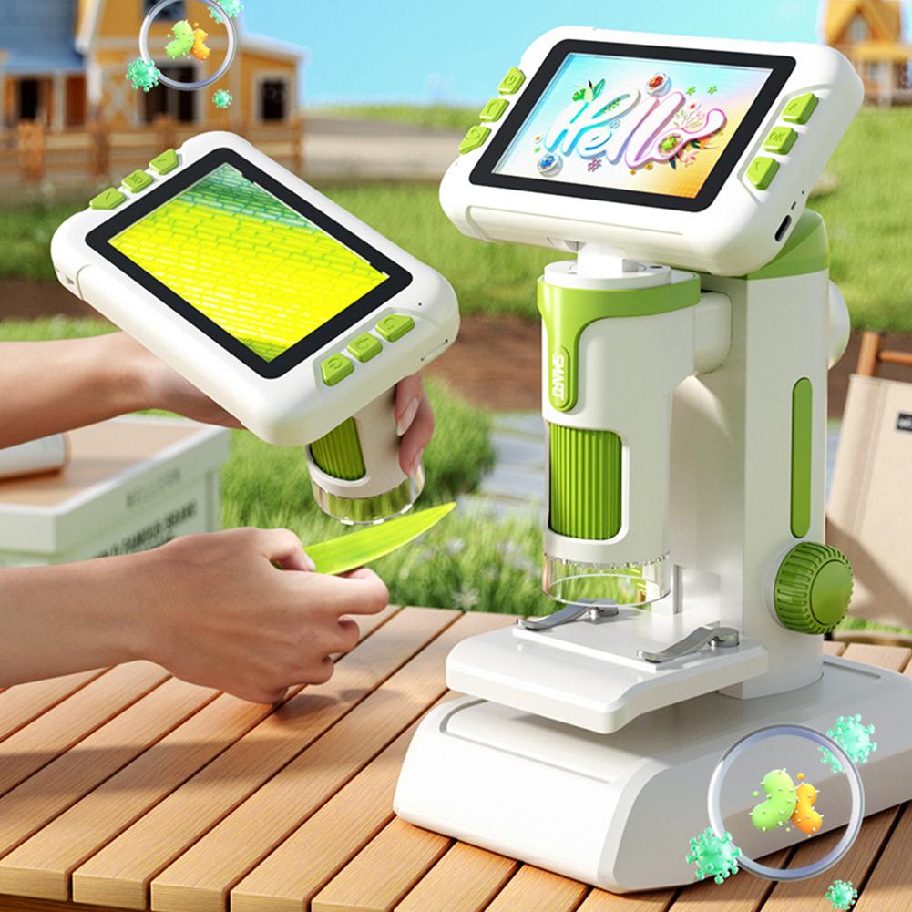 Microscope for Kids Handheld Microscope Camera 100-1600X Portable Microscope Educational Science Birthday Gifts for Girls Boys