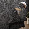 Floral Black Texture Modern Curtains For Living Room Transparent Tulle Curtains Window Sheer For The Bedroom Accessories Decor
