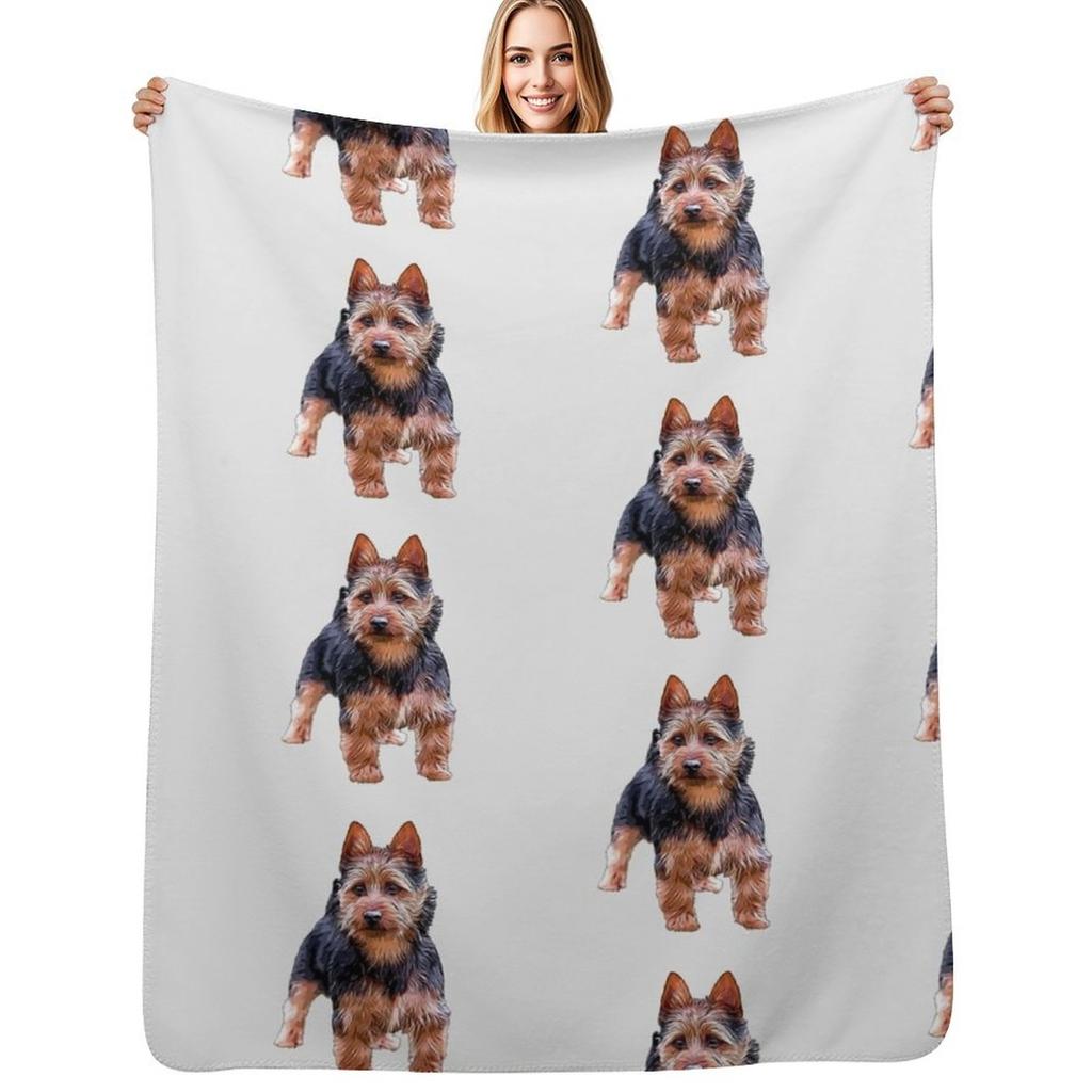 Australian Terrier Throw Blanket All Weather Soft Throw Blanket for Sofa