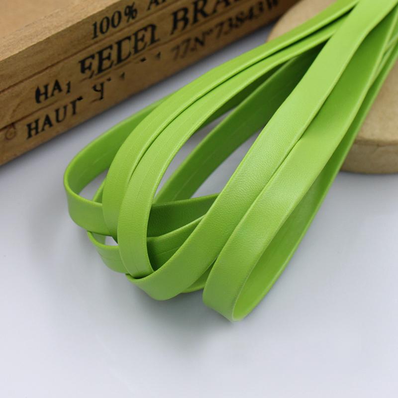 3 Metri Similpelle PU Nastro Sbieco 10mm Cucito Piping DIY Artigianato Patchwork Tappezzeria Tessile Nastro PU Guarnizione