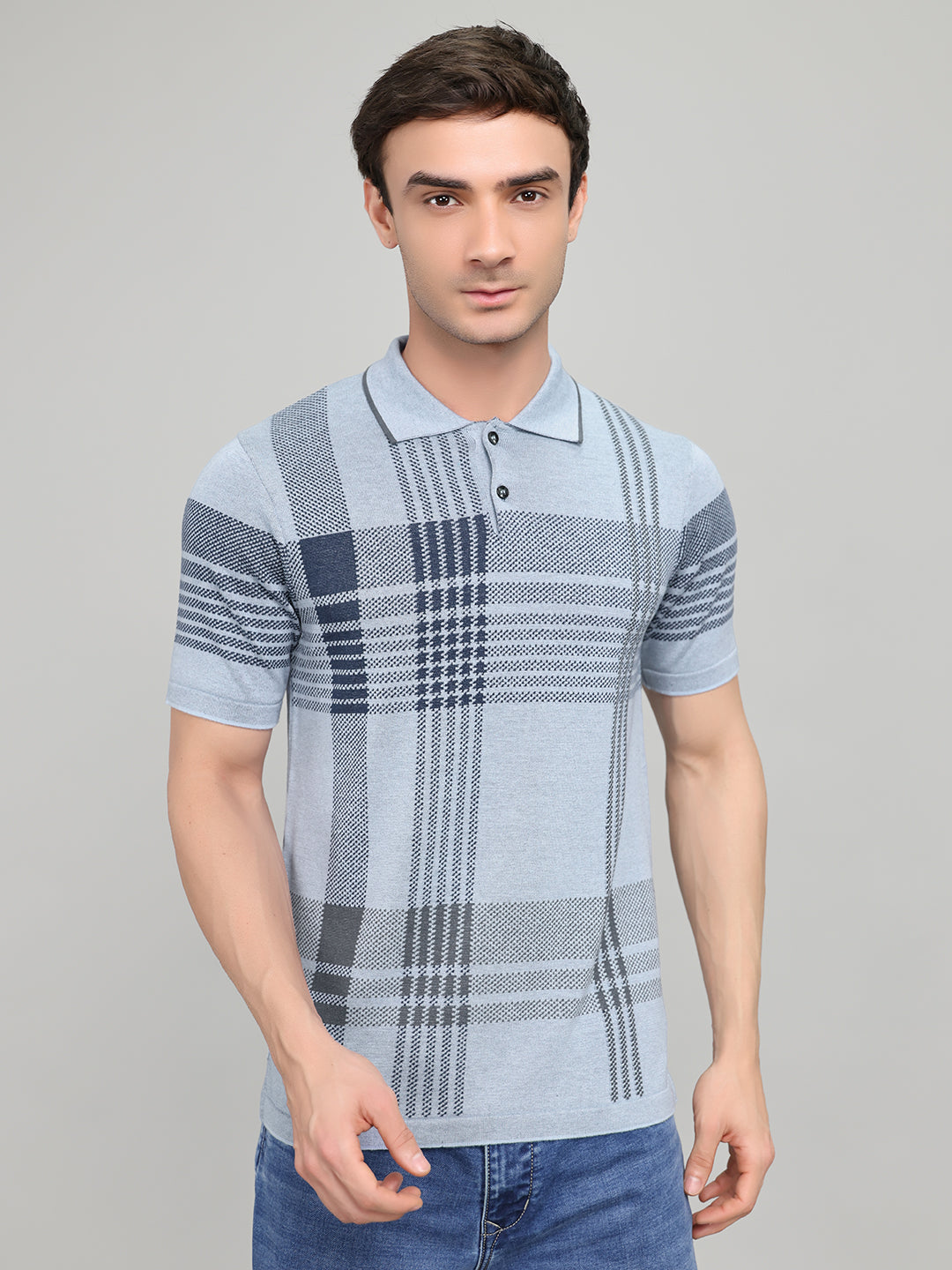 Monte Carlo Men Smart Fit Light Blue Tshirt S светло-синий