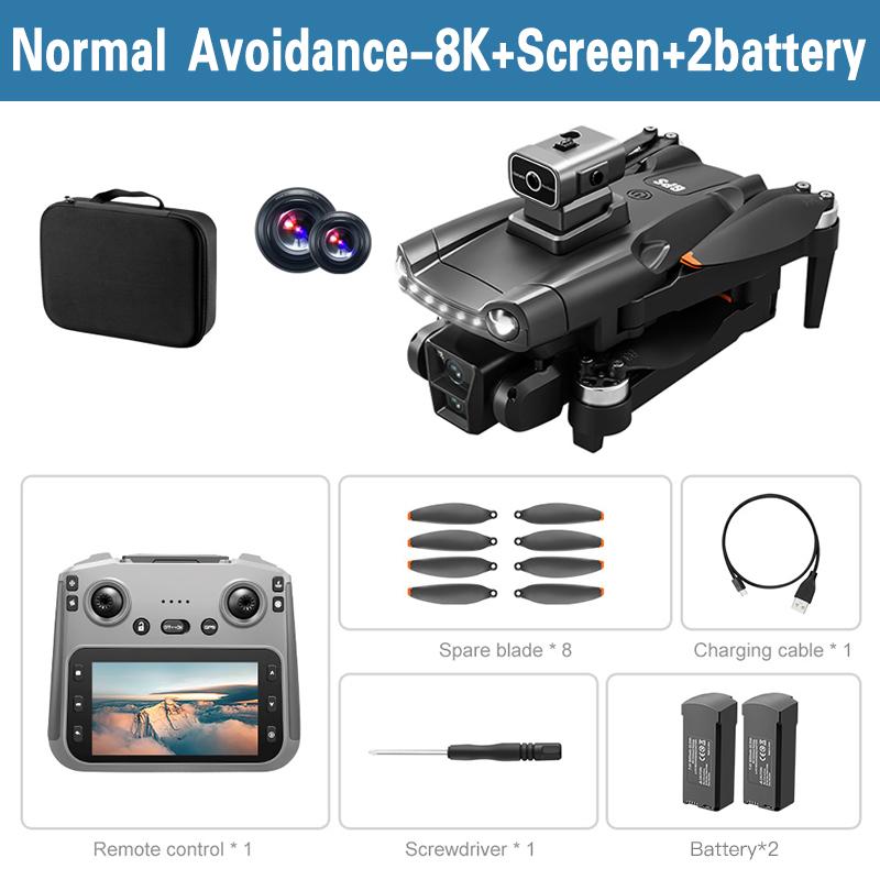 V198MAX Drone GPS 8K HD Aerial Photography Dual Camera Brushless Quadrotor 5G WIFI 360° Laser Intelligent Obstacle Avoidance Aerial Optical Toy
