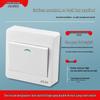 Surface-Mounted Integrated Switch Panel: One-Gang Single-Control, Two-Gang Double-Control, Wall Light Switch with Five Holes.