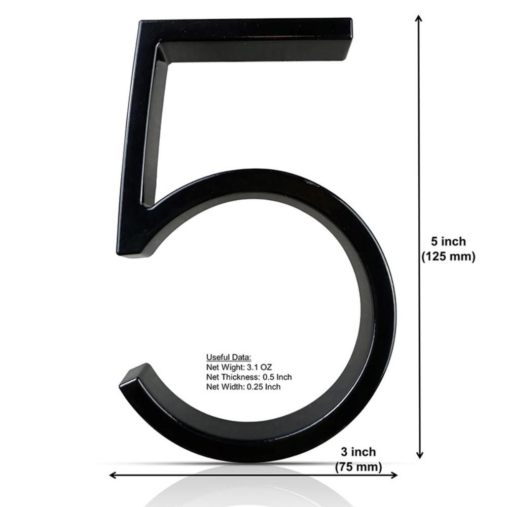 Outdoor Use Metal House Numbers Modern Design House Number Sign  Yard Decoration