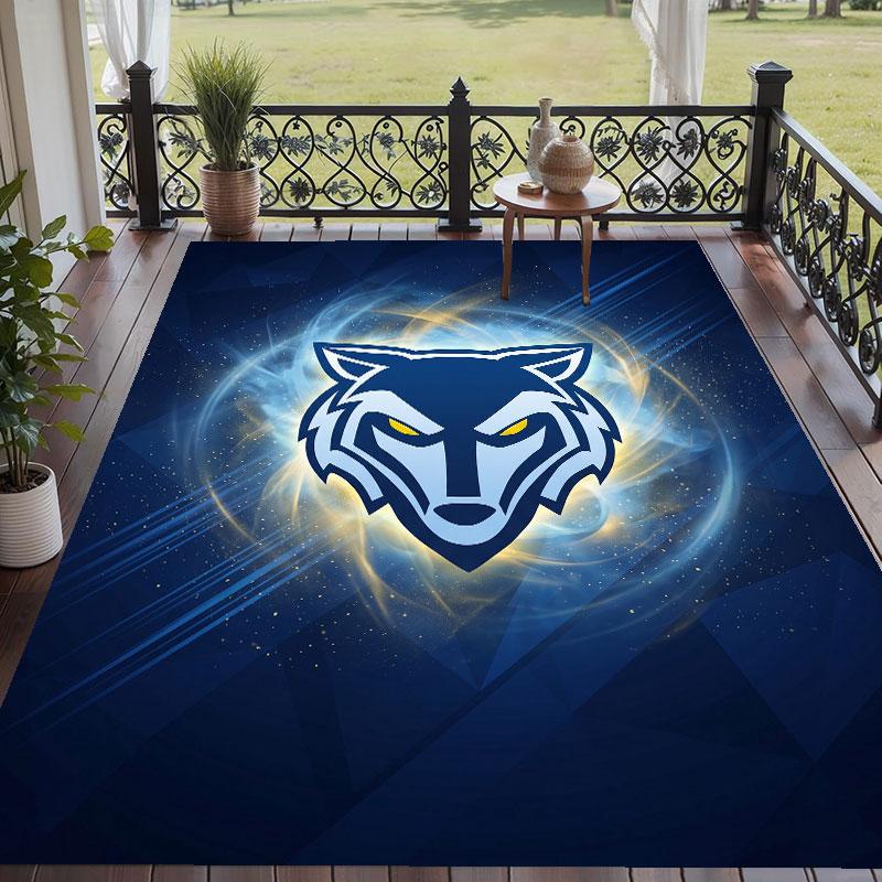 Soft Floor Carpet Warrington Wolves Pattern Area Rug Decorative Mat For Home Room Decoration