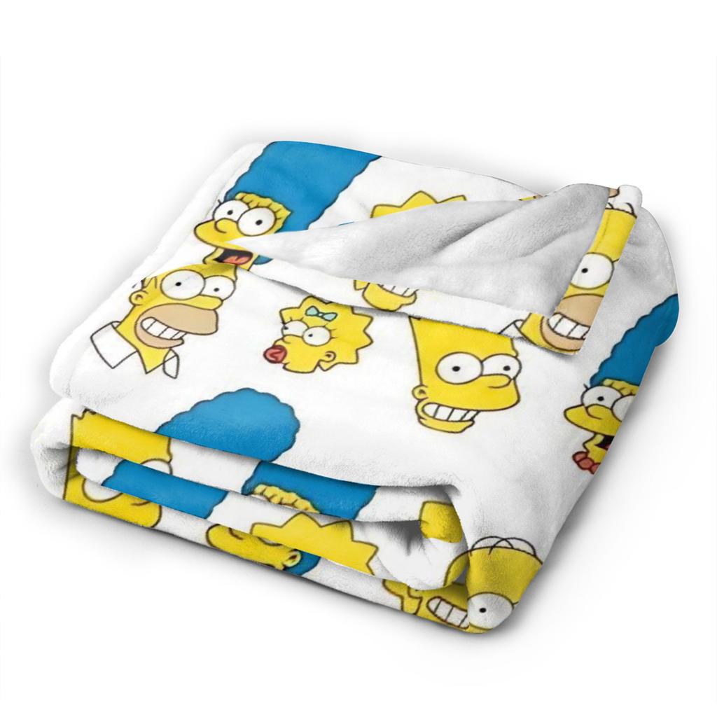 The S-Simpsons Blanket Flannel Textile Decor Multi-Function Ultra-Soft Throw Blankets For Bedding Travel Rug Piece