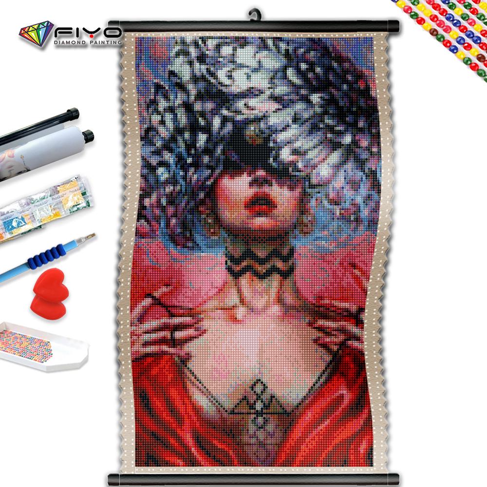 

5D DIY Рамка Алмазная картина Двойные крылья Женская полная квадратная круглая мозаика Портретная вышивка Мультфильм Картина Ручная работа Подарок Настенное искусство