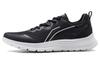 Feather Abrasion Resistant Slip Resistant Low Top Running Shoes Men's Black White ARST065-3