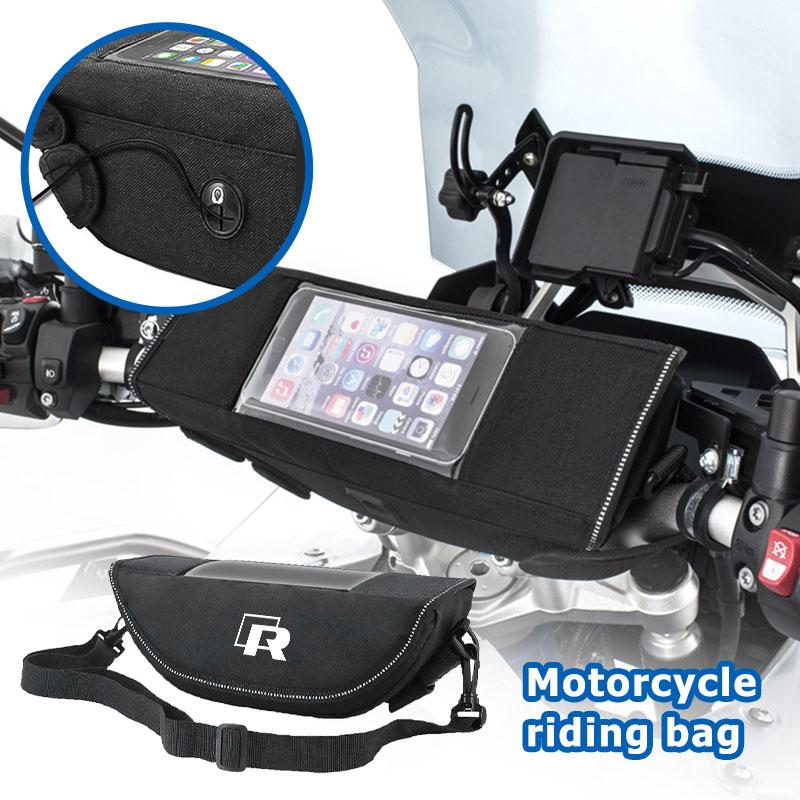 Waterproof Motorcycle Handlebar Bag Touch Screen Phone Holder For Volkswagen VW Golf Jetta Passat mk4 mk5 mk6 CC B5 B6 B7 Golf 4 BFZ1