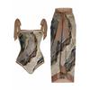 New One-piece Swimsuit Multi-color Printed Hip-wrapped Gauze Skirt Anti-light Two-piece Sunscreen Swimsuit