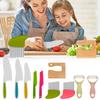 Kids Cooking Cutter Set Safe Kids Cooking Cutter Set Reusable Plastic Toddler Kitchen Cutter Set for Cutting Fruit Vegetable