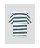 Binpolleidiseu [B. My] Ribbed Stripe Knit Pullover Ivory (Bf6451N020)