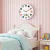 wall 30cm silent continuous second hand date and day display Radio-controlled clock, diameter, operation, + (easy-to-read dial), white.