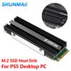 M.2 NGFF NVME 2280 SSD Heatsink with Silicone Thermal Pad SSD Cooler Aluminum Alloy Cooling Cooler Radiator for PS5 Desktop PC