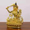 Feng Shui Copper Attract  Wealth Tibetan Tantric Manjushri Buddha Statue Craft Desktop Decor