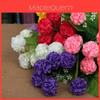 Bouquet d'hortensias artificiels à 8 têtes pour une décoration de maison et de mariage époustouflante**