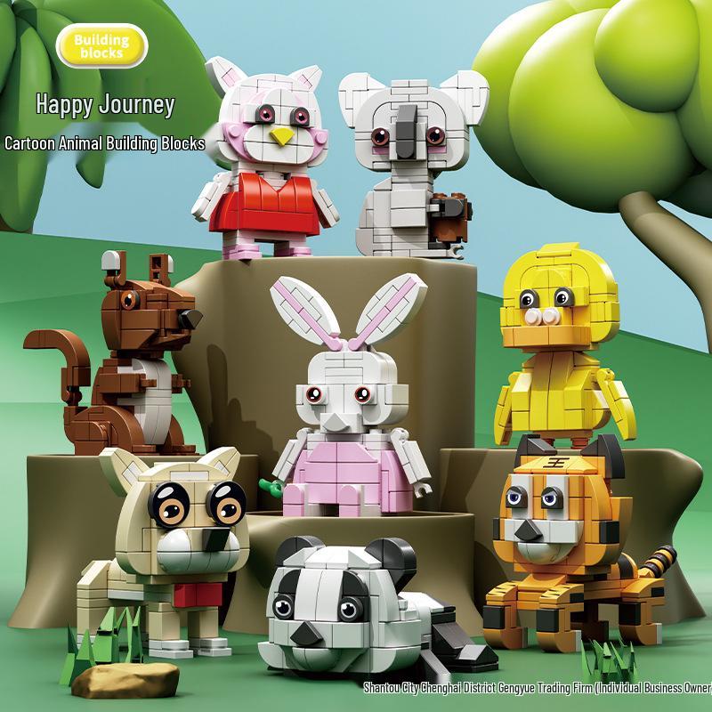 

LEGO-Compatible Educational Little Rabbit Animal Model Toy for Kids